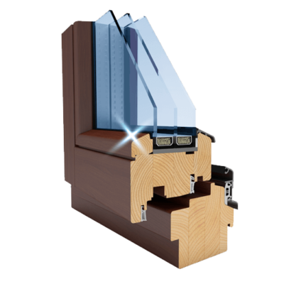 Massiv Holzfenster - Perfektschliff 88